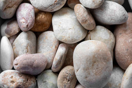 Stone pebbles texture background for interior exterior decoration and industrial construction concept design.の写真素材