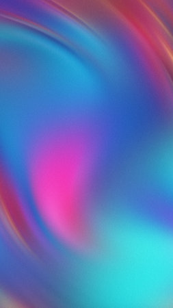 Abstract swirling gradient of vibrant pink blue and turquoise colors with subtle textureの写真素材