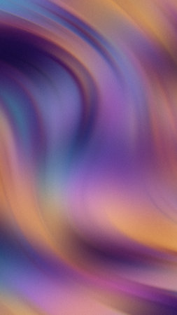 Abstract swirling gradient of purple blue and orange with a soft textured finish