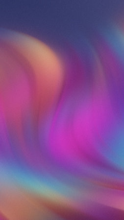 Swirling abstract background with vibrant purple pink blue and orange hues.の写真素材