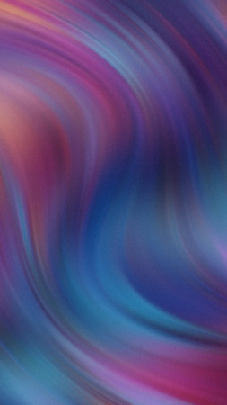 Swirling abstract background with vibrant purple blue and pink gradientsの写真素材