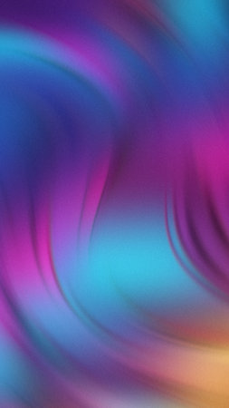 Swirling abstract gradient with smooth transitions of vibrant purple, blue, and pink hues.の写真素材