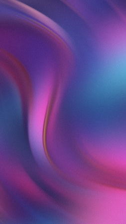 Abstract swirling gradient of purple pink and blue with subtle texture and soft light.の写真素材