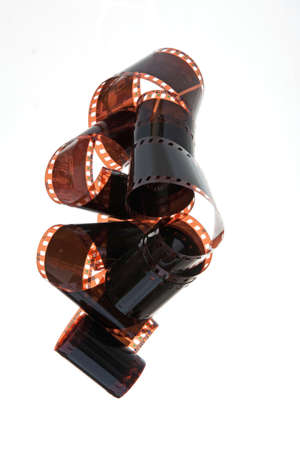 Isolated film on whiteの写真素材