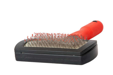 Cat brush isolated on white