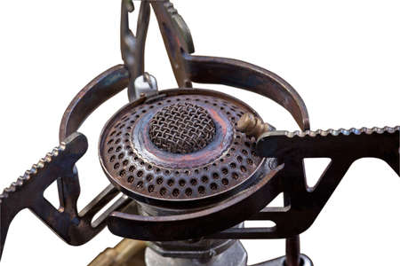 Gas stove isolated on white  background の写真素材