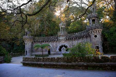Portal of the Guardians in Quinta da Regaleira, Sintra, Portugalのeditorial素材