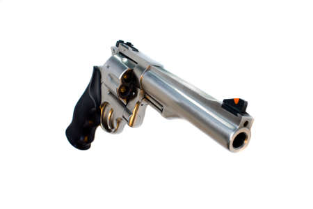 44 magnum revolver isolated wide angle viewの写真素材