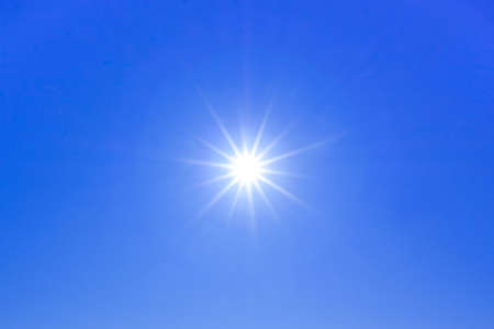 Sun Starburstwith rayの写真素材