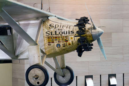 WASHINGTON D.C., USA - MAY 11, 2016: Spirit of St Louis aircraft, Charles Lindbergh,Smithsonian...