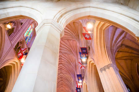 Washington, DC, USA April 21, 2019 National Cathedral Interior