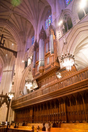 Washington, DC, USA April 21, 2019 National Cathedral Episcopal churchのeditorial素材