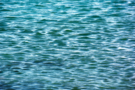 Sea wave surface background. Abstract calm blue ocean backdropの写真素材