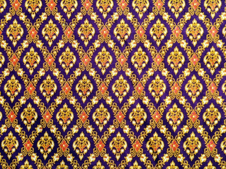 Thai pattern cloth backgroundの写真素材