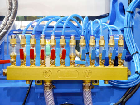 Air pump multiple heads with valve.