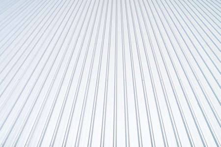 Metal sheet grey color roof.