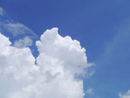 Cloudy blue sky on summer.