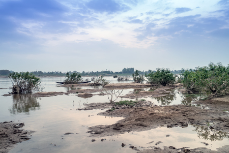 landscape view in mekong river thailand .の写真素材