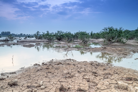 landscape view in mekong river thailand .
