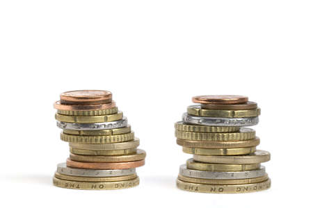 Two Coin Pilesの写真素材
