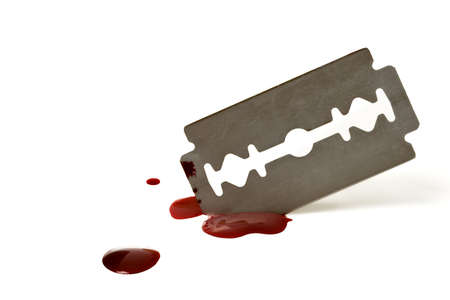 Bloody Razor Bladeの写真素材