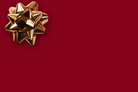 Gift background with a bowの写真素材