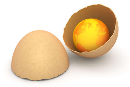 Conceptual world. This is a 3D rendered picture.の写真素材