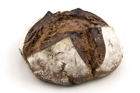 Bread loaf isolated over a white background