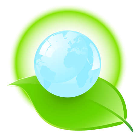 Environmental conceptual illustration isolated over a white background. のイラスト素材