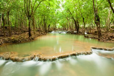 Si Kiet Waterfall, Thailandの写真素材
