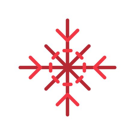 Snowflake vector, Chirstmas related flat design iconのイラスト素材
