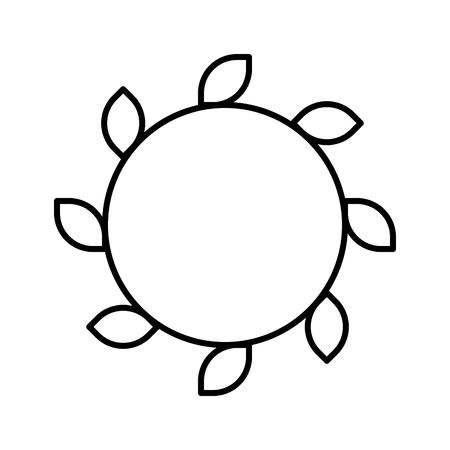 Wreath vector, Chirstmas related line design iconのイラスト素材