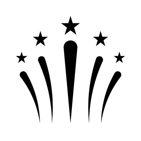 Firework vector, Chirstmas related solid design iconのイラスト素材