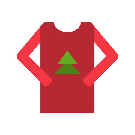 Sweater vector, Chirstmas related flat design iconのイラスト素材
