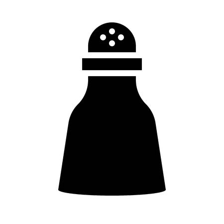 Pepper shaker vector, grocery store related solid design iconのイラスト素材