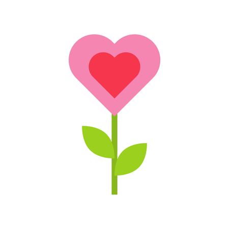 vector, Valentine and love related flat style iconのイラスト素材