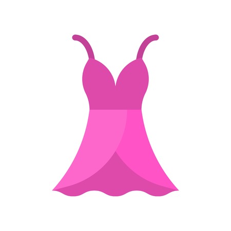 Women dress vector illustration, flat design iconのイラスト素材