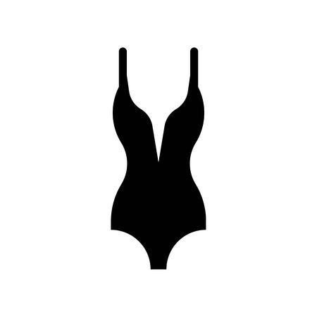 Women swimsuit vector illustration, solid design iconのイラスト素材