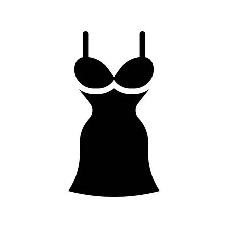 Women dress vector illustration, solid design iconのイラスト素材