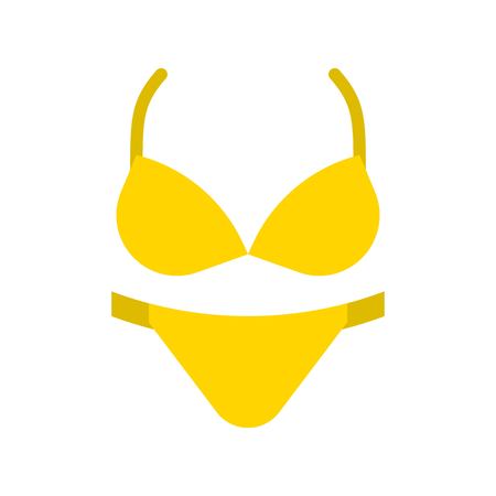 Bikini or Lingerie vector illustration, flat design iconのイラスト素材