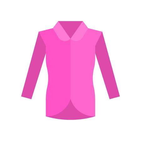 Women coat vector illustration, flat design iconのイラスト素材
