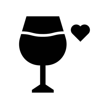 Wine vector illustration, Isolated solid design iconのイラスト素材
