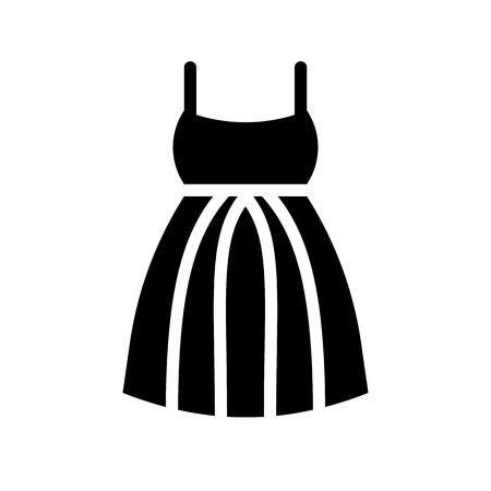Dress vector illustration, Isolated solid design iconのイラスト素材