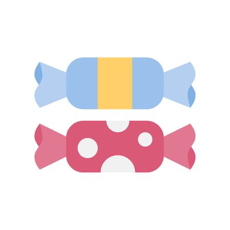 Toffee vector illustration, Isolated flat design iconのイラスト素材
