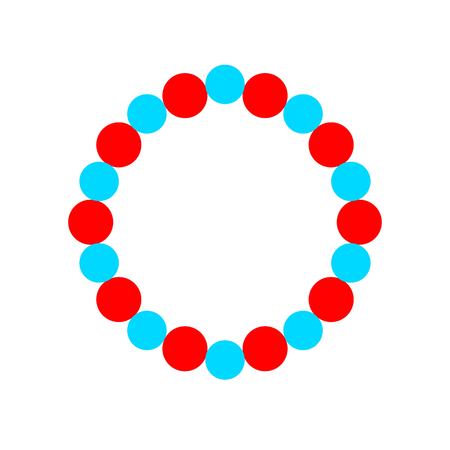 Necklace vector illustration, Isolated flat design iconのイラスト素材