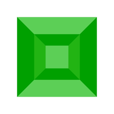 Gemstone vector illustration, Isolated flat design iconのイラスト素材