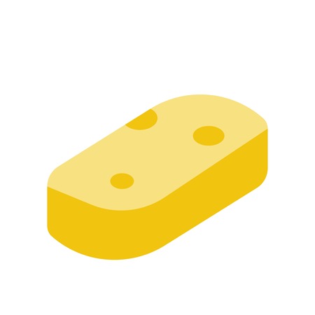Sponge vector illustration, Hygiene flat design iconのイラスト素材