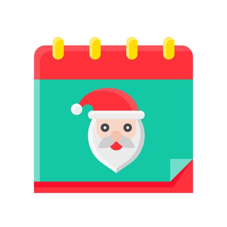 Christmas calendar vector, Christmas day related flat iconのイラスト素材