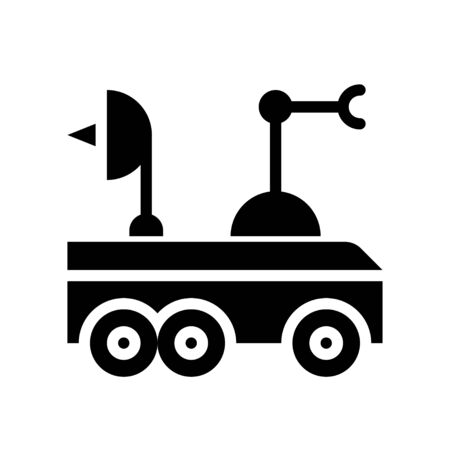 Robot navigation vector, Robotics related solid style iconのイラスト素材