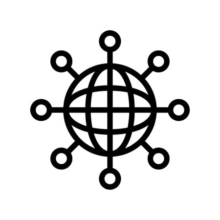 Hologram vector illustration, Future technology line design iconのイラスト素材